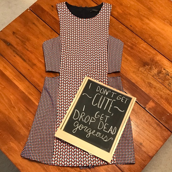 Zara Pants - 💋💯 HP Zara romper w/cutouts&geometric pattern